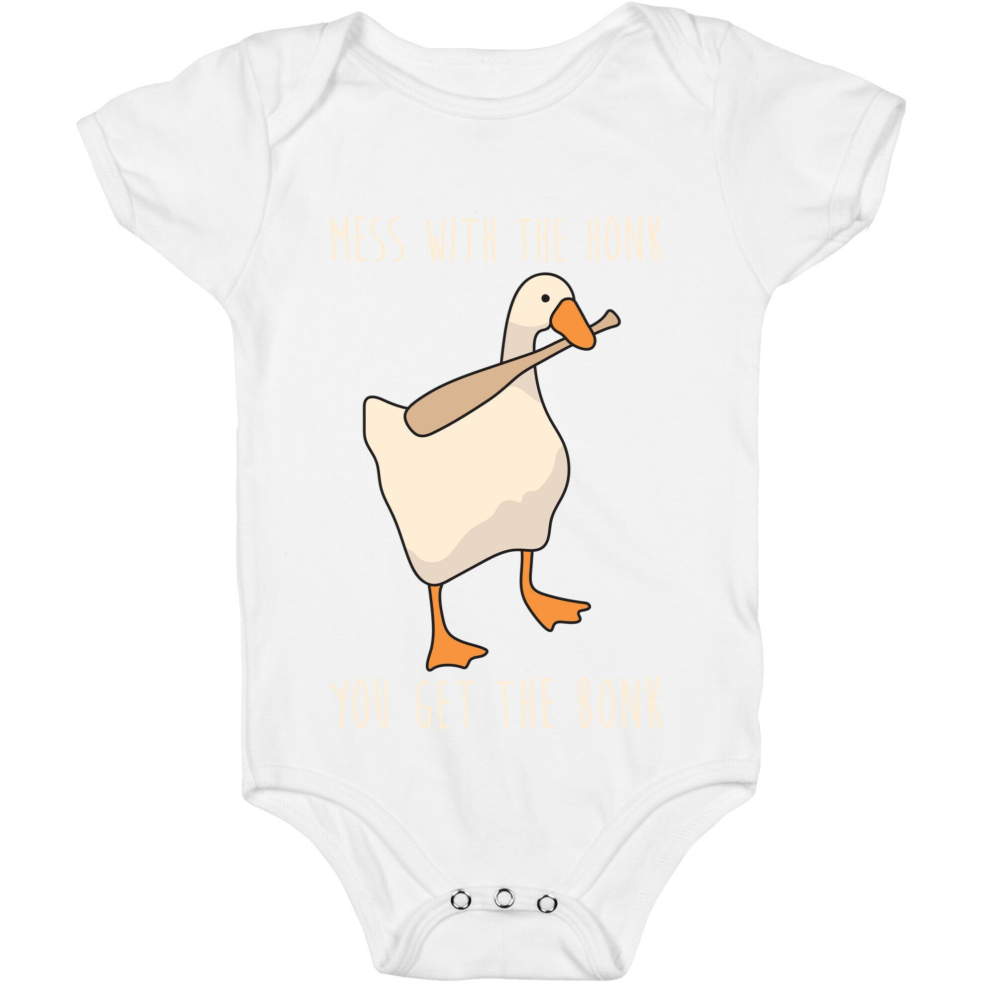 Mess With The Honk You Get The Bonk Baby One Piece